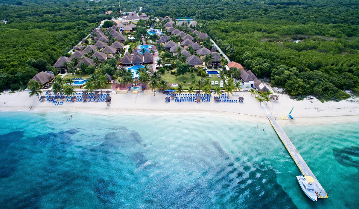 Allegro Cozumel Resort Aerial Photo of Beach Mexico