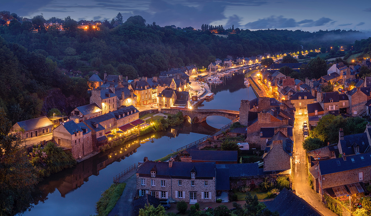Dinan, France Aerial